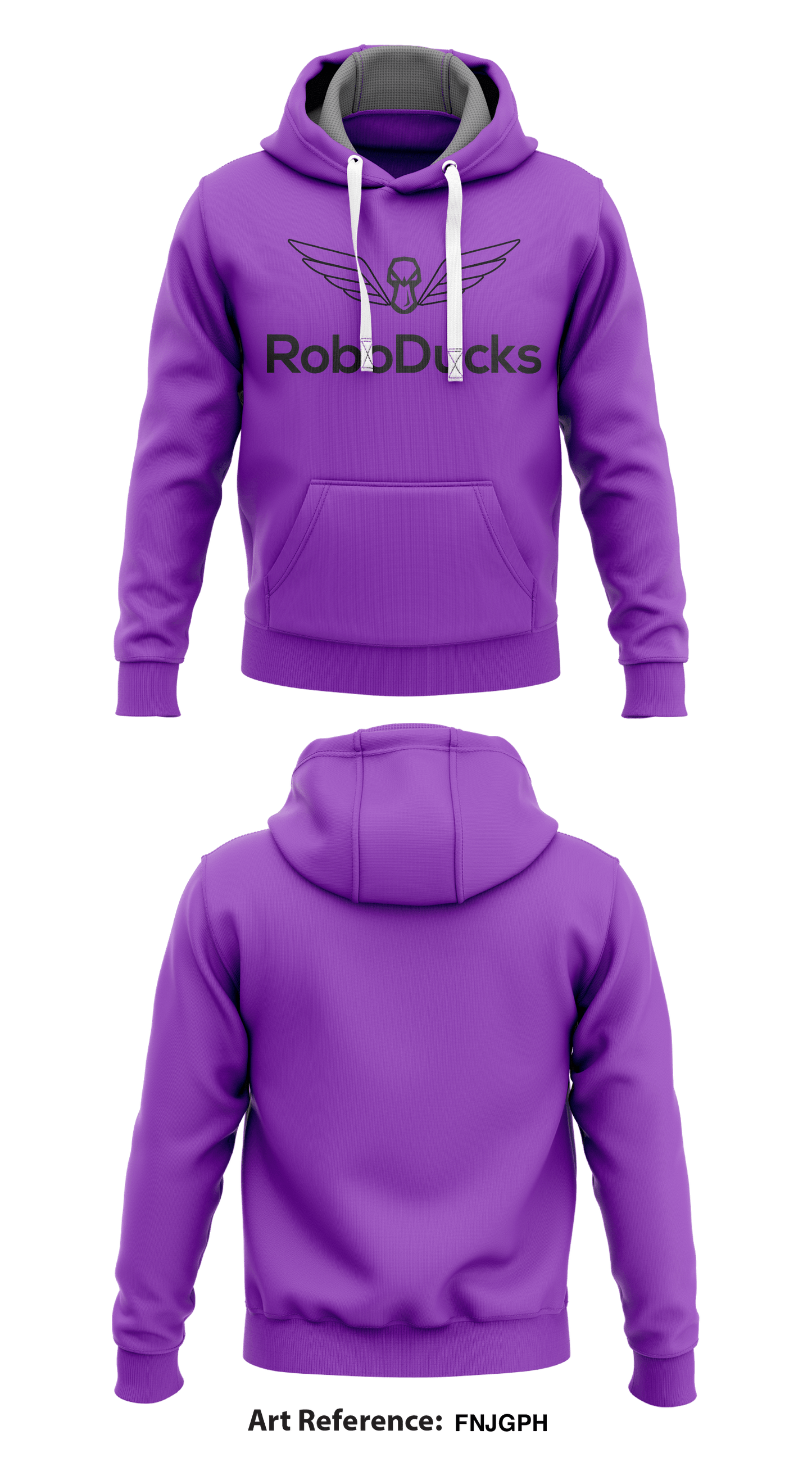 RoboDucks Store 1  Core Men's Hooded Performance Sweatshirt - FNJgph