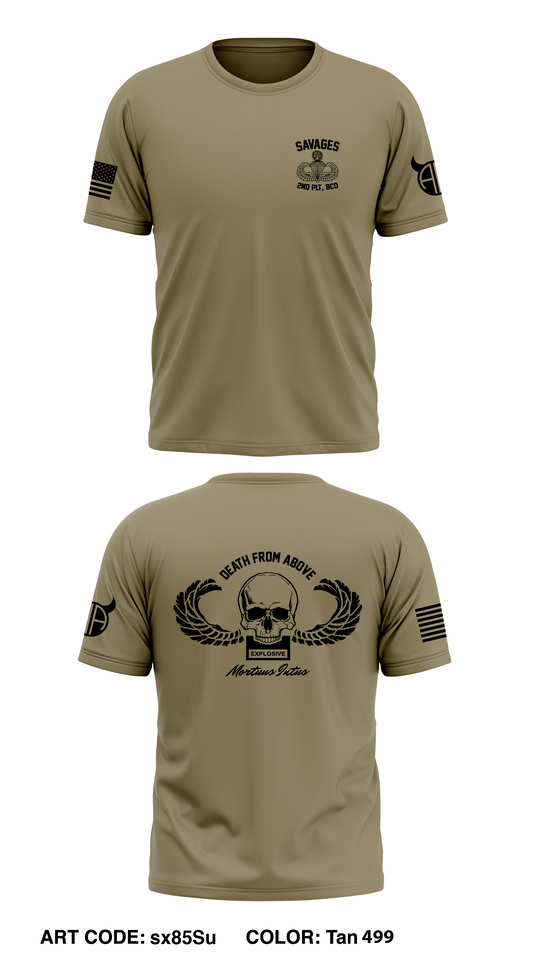 2ND PLT, BCO, 127 AEB Core Men's SS Performance Tee - sx85Su