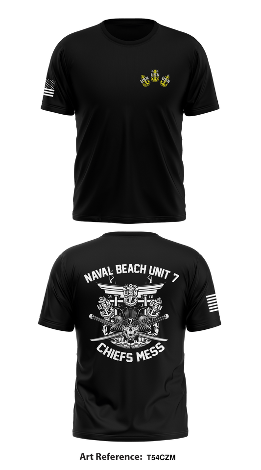 Naval Beach Unit 7 Core Men's SS Performance Tee - t54CzM