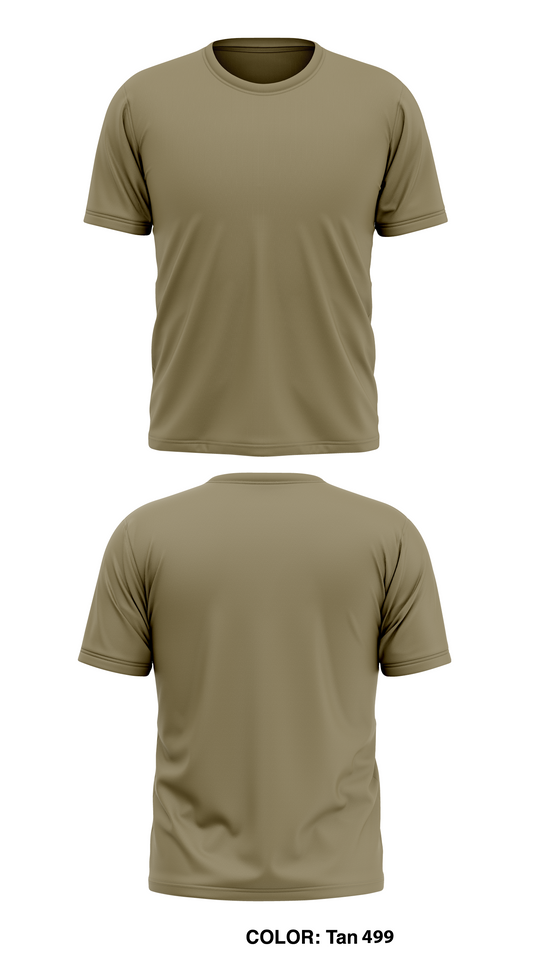 Short Core Men's SS Performance Tee - Tan Blank