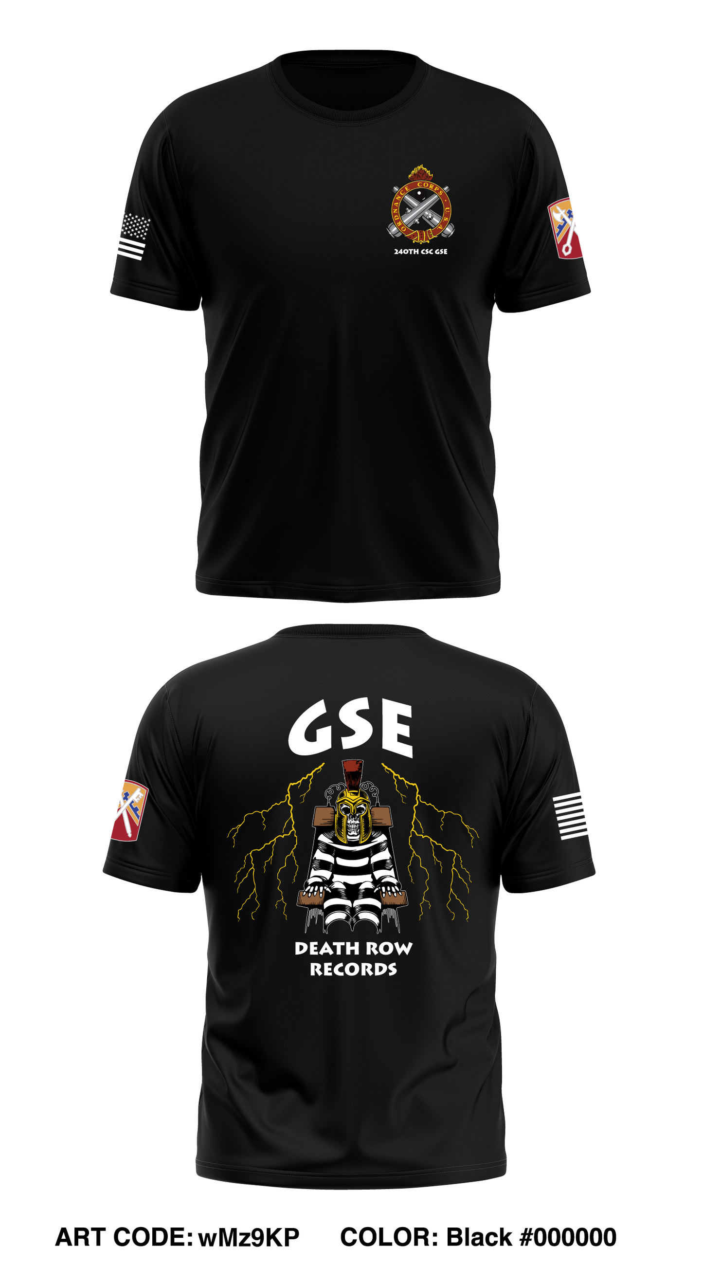 240th CSC GSE Core Men's SS Performance Tee - wMz9KP