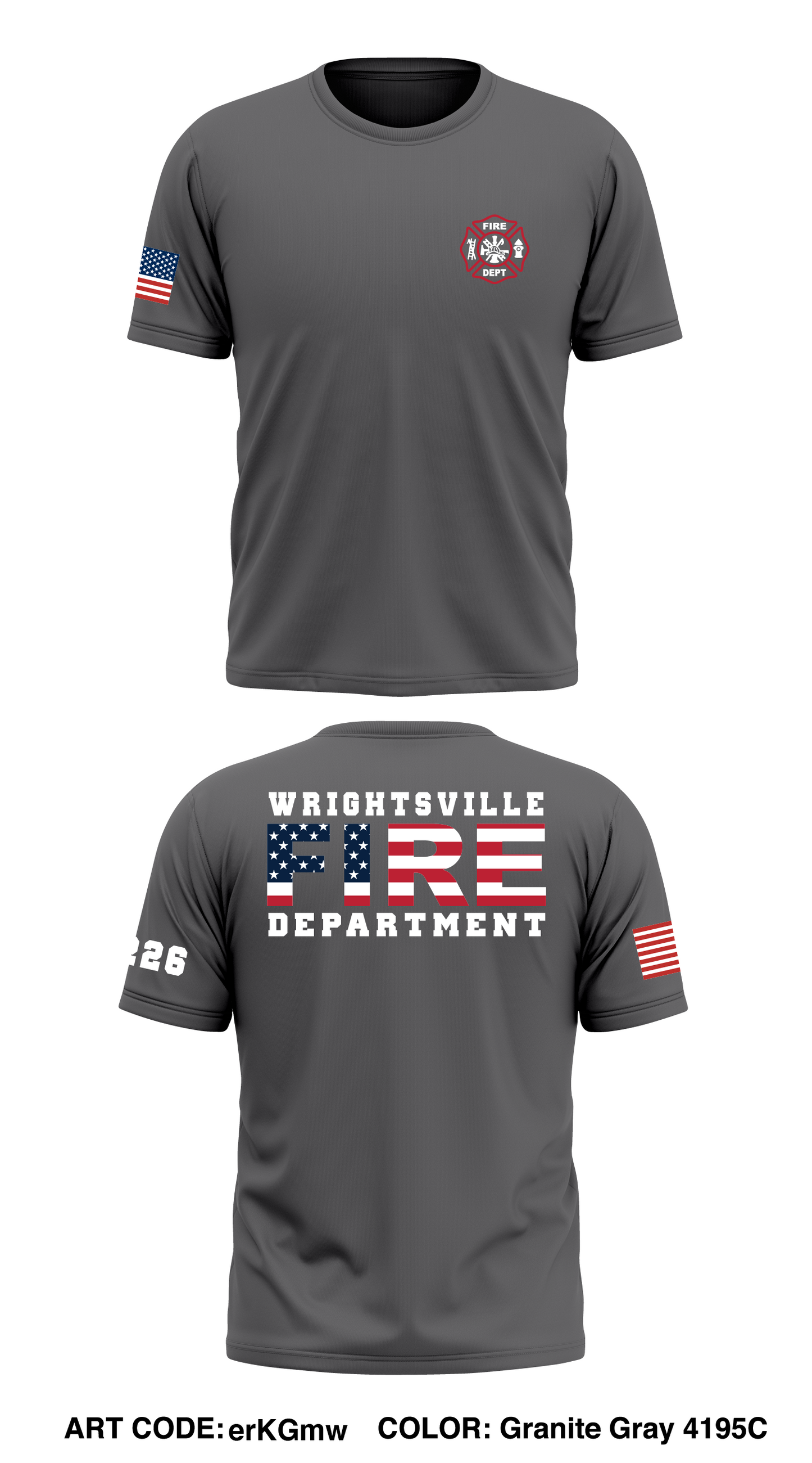 Wrightsville Fire Dept Store 1 Core Men's SS Performance Tee - erKGmw