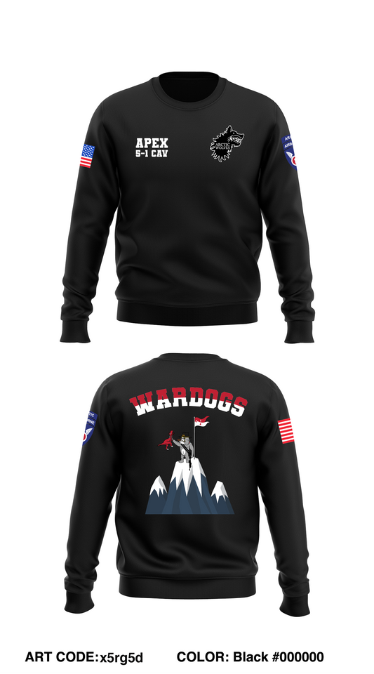 War Dogs Core Men's Crewneck Performance Sweatshirt - x5rg5d