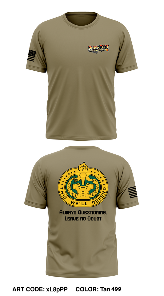 B Co 309th MI BN DS Core Men's SS Performance Tee - xL8pPP