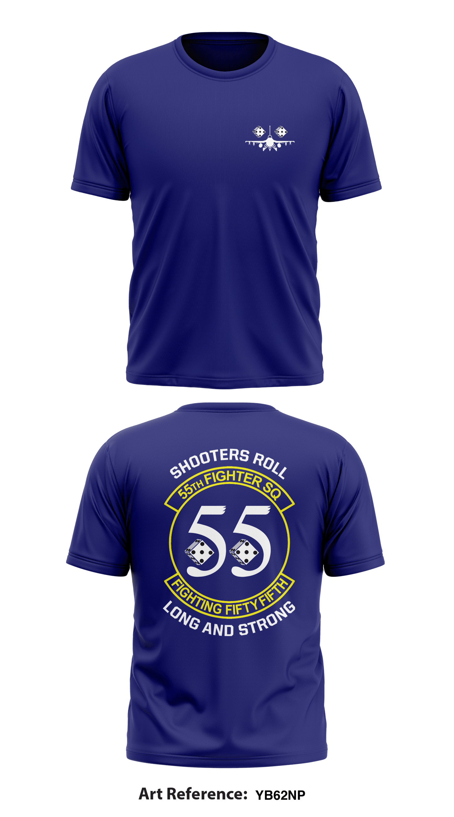 55th Fighter Squadron Core Men's SS Performance Tee - yB62nP