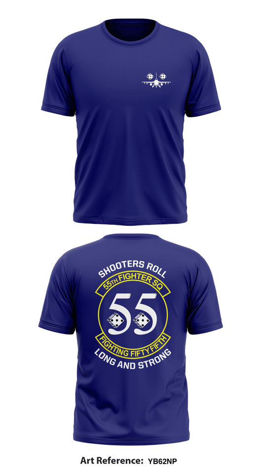 55th Fighter Squadron Core Men's SS Performance Tee - yB62nP