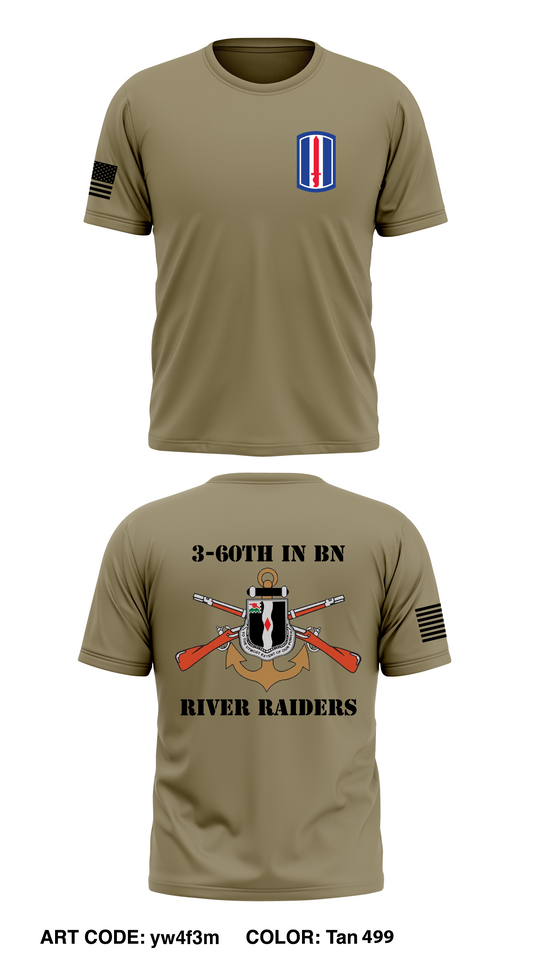 3-60th IN BN Core Men's SS Performance Tee - yw4f3m